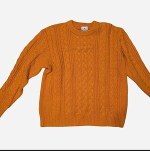 Men Heavyweight Cable Knit Sweater